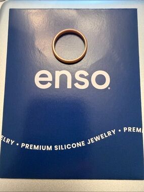 Enso Women's Silicone Ring in Rose Gold Size 6